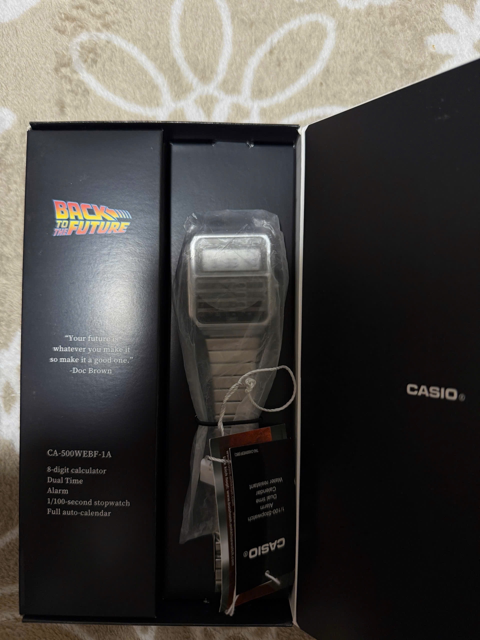 Casio Classic x Back to the Future CA-500WEBF-1ADR "Metal"