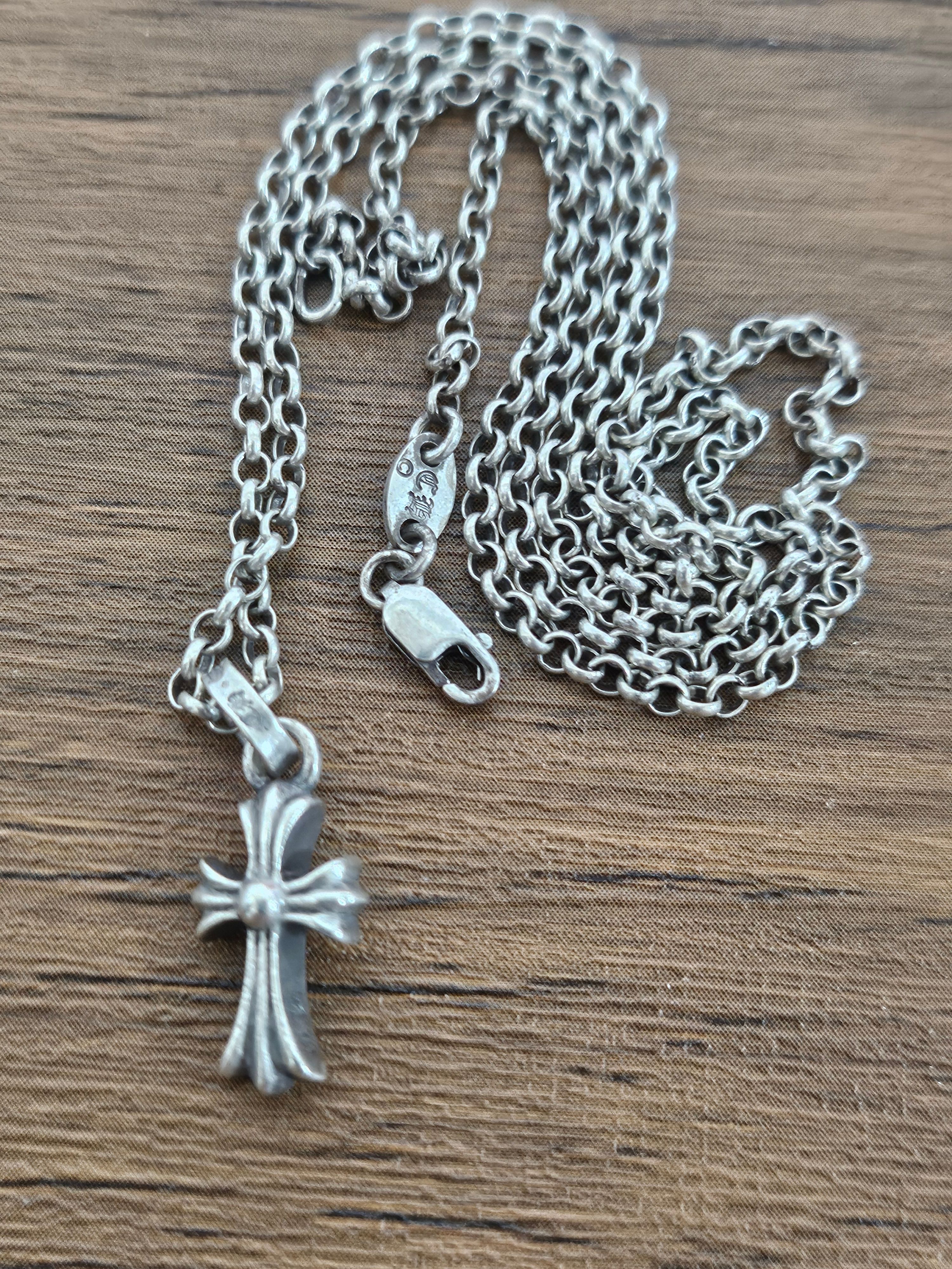 Chrome Hearts CH Cross Baby Fat Charm "Silver"