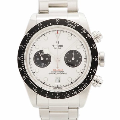 【6wdd0317】チュードル ブラックベイ クロノ 79360N 白文字盤【中古】腕時計 メンズ