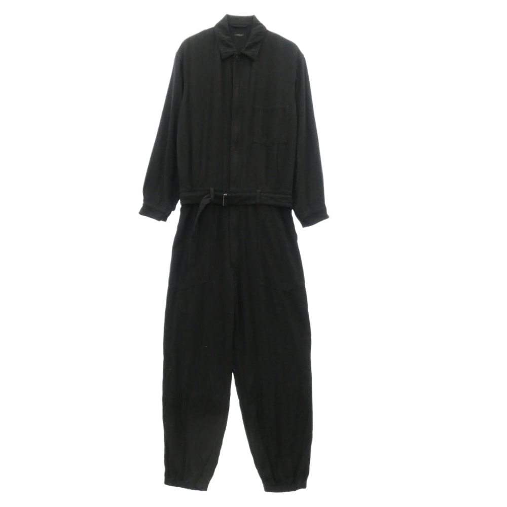 COMOLI コモリ ツナギ 25SS B01-01004 シルクネップ オールインワン ブラック系 3【中古】