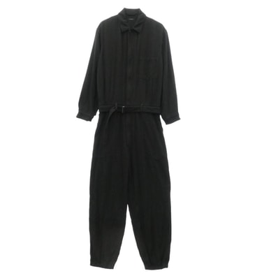 COMOLI コモリ ツナギ 25SS B01-01004 シルクネップ オールインワン ブラック系 3【中古】