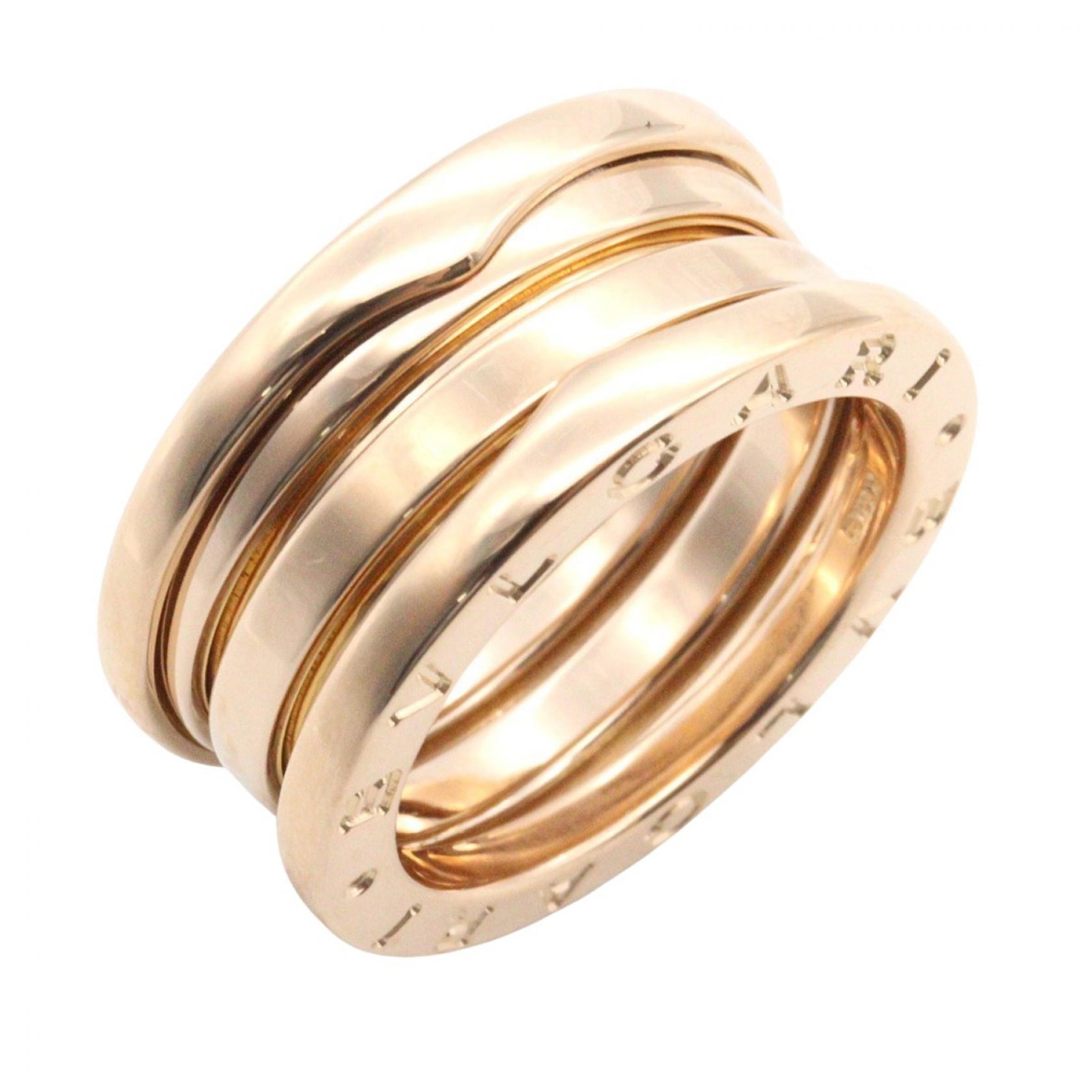 ブルガリ BVLGARI B-zero1 ビーゼロワン リング 3バンド リング・指輪 ジュエリー K18PG(ピンクゴールド) レディース ゴールド系 【中古】