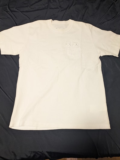 sacai KAWS Embroidery T-Shirt "White"