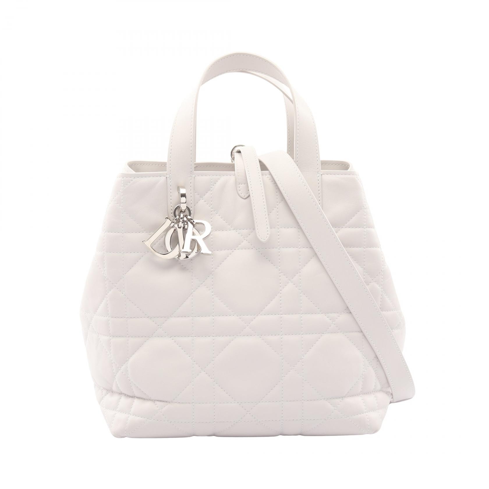 ディオール Dior Dior Toujours バッグ スモール ハンドバッグ バッグ レザー レディース ホワイト系 M2822OSNW_M51U 【中古】