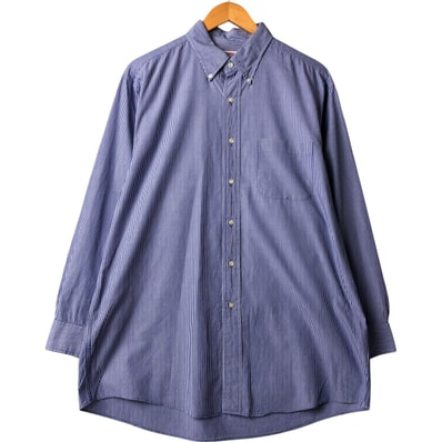古着 ブルックスブラザーズ Brooks Brothers Est.1818 長袖 ボタンダウン コットン ストライプシャツ メンズL相当/eaa567424