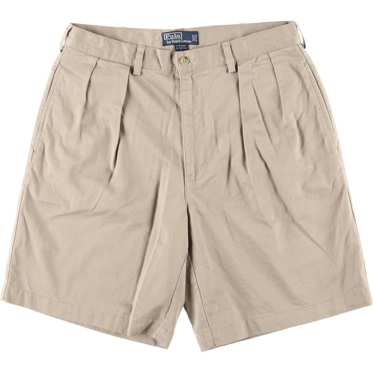 古着 ラルフローレン Ralph Lauren POLO by Ralph Lauren TYLER SHORT ツータック チノショーツ ショートパンツ メンズw34相当/eaa417674