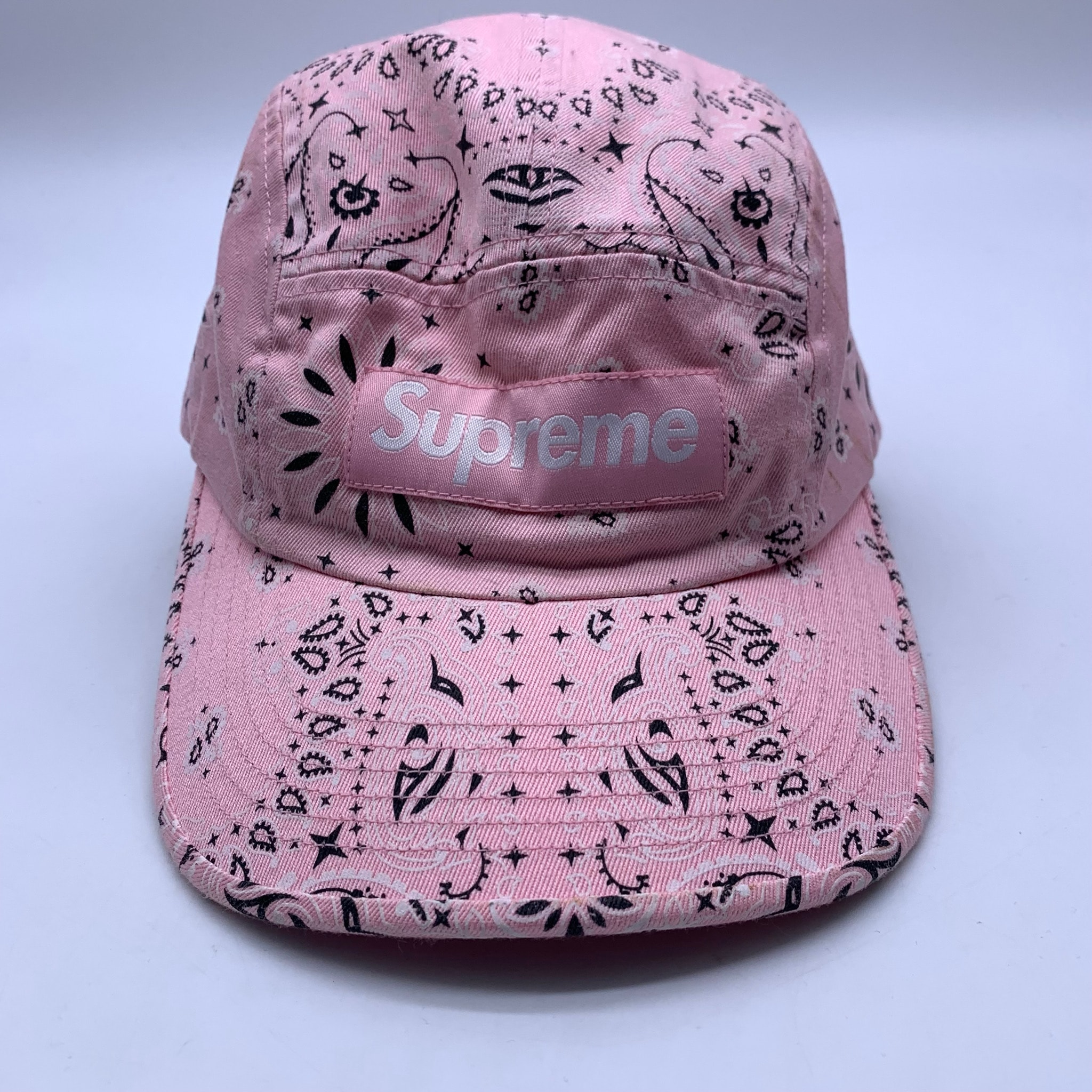 Supreme Bandana Camp Cap "Pink"