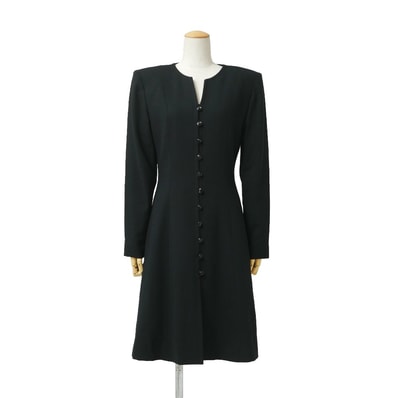 YVES SAINT LAURENT イヴ・サンローラン ノーカラージャケット サイズM ロングジャケット ブランド古着【中古】20260819/RB0584
