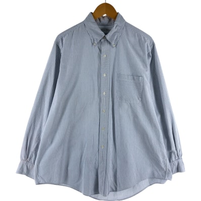 古着 ブルックスブラザーズ Brooks Brothers 長袖 ボタンダウンストライプシャツ USA製 メンズXL相当/eaa531066
