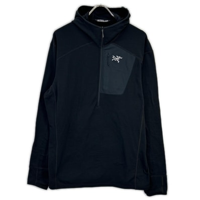 アークテリクス 29664 ブラック Delta 1/2 Zip Hoodie/デルタ ハーフジップフーディ L