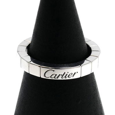 CARTIER カルティエ K18WG ホワイトゴールド ラニエール 1PD リング・指輪 ダイヤモンド 7号 47 5.6g レディース【中古】【美品】