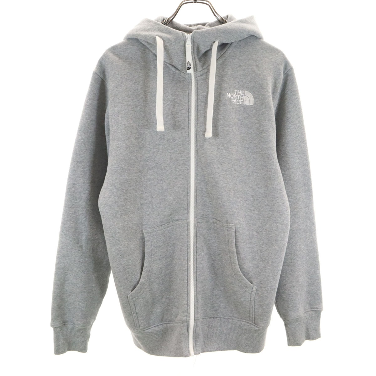 THE NORTH FACE ノースフェイス 長袖 リアビュー ジップパーカー M グレー NT11530 アウトドア 裏起毛