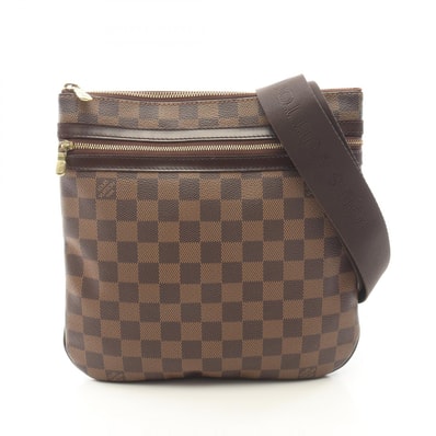 ルイ・ヴィトン LOUIS VUITTON ポシェット ボスフォール ショルダーバッグ バッグ PVCコーティングキャンバス レザー ダミエ エベヌ レディース ブラウン系 N51111 【中古】