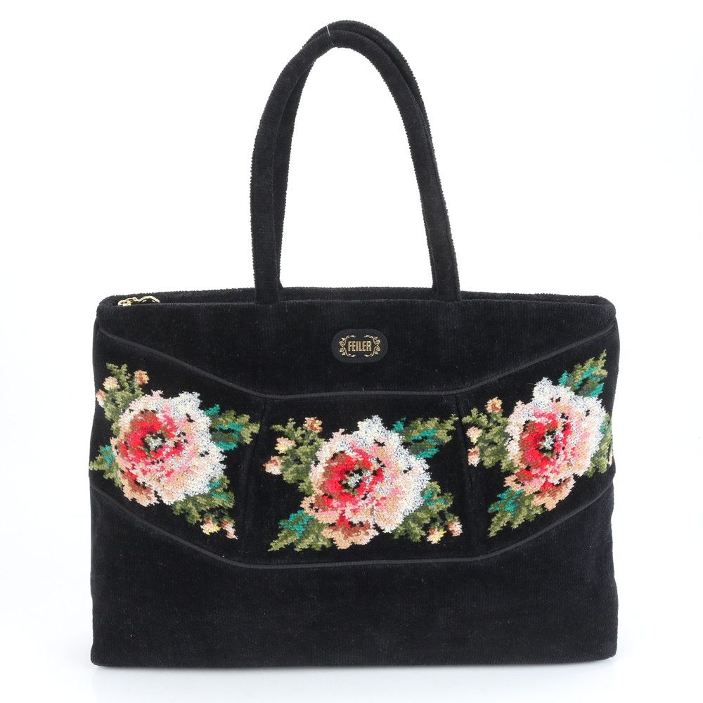 ■美品 フェイラー フラワー 柄トート バッグ