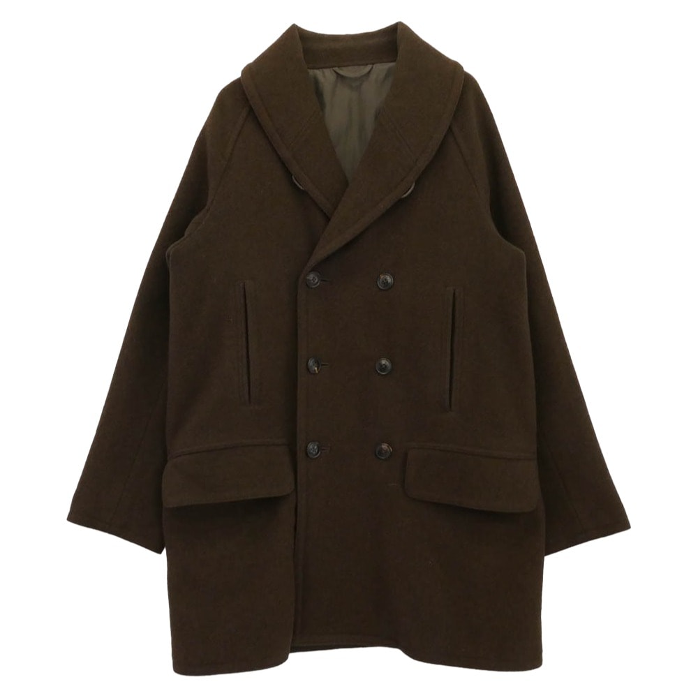 COMOLI コモリ コート J03-04011 ヤクメルトン ショールカラー コート ブラウン系 2【中古】