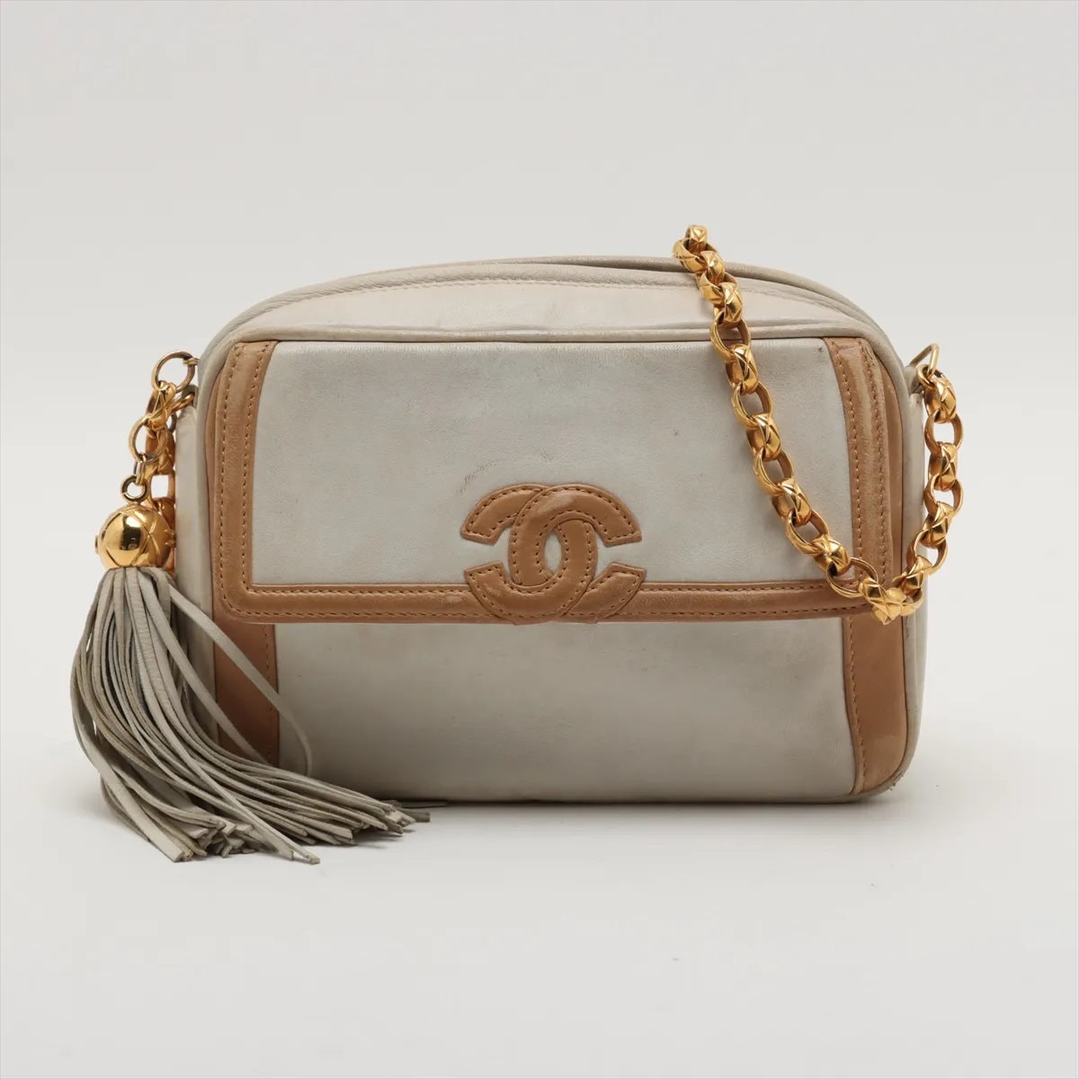 ■美品 シャネル ラムスキン チェーン タッセルショルダーバッグ