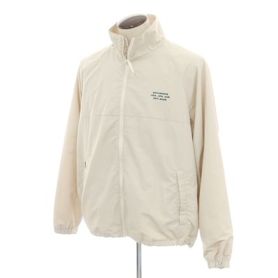 【中古】サタデーズ ニューヨークシティ Saturdays NYC 2025年春夏 ナイロン スタンドカラー ジップアップ トラックジャケット シェルジャケット ライトベージュ【サイズL】【メンズ】