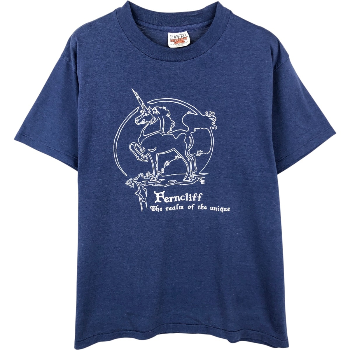 古着 80年代 ヘインズ Hanes FIFTY-FIFTY COMBED オレンジタグ プリントTシャツ USA製 メンズL相当 ヴィンテージ/eaa639151