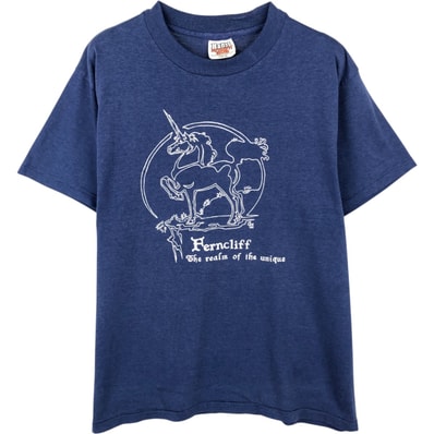 古着 80年代 ヘインズ Hanes FIFTY-FIFTY COMBED オレンジタグ プリントTシャツ USA製 メンズL相当 ヴィンテージ/eaa639151