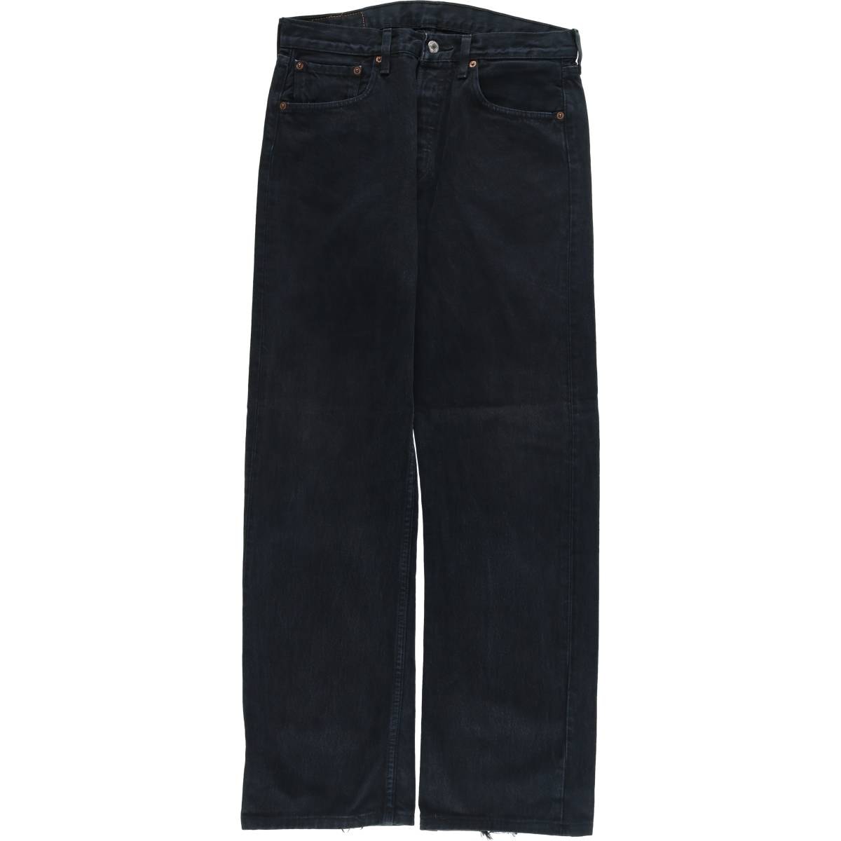 古着 リーバイス Levi's リーバイス501 ユーロモデル ブラックデニム ストレートデニムパンツ メンズw32相当/eaa546189