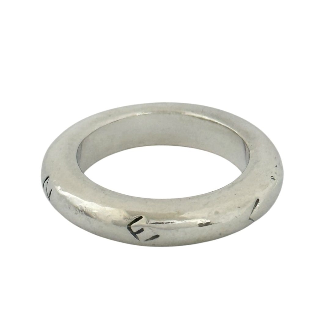 シャネル レディース バンド リング 13号 シルバー925 ヴィンテージ 指輪