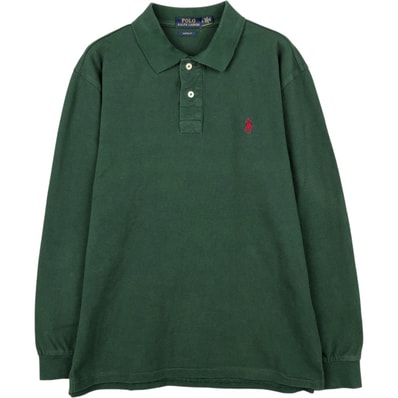 古着 ラルフローレン Ralph Lauren POLO RALPH LAUREN CUSTOM FIT 長袖 ポロシャツ メンズL相当/eaa648086