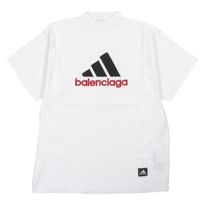 未使用品 バレンシアガ アディダス 半袖Tシャツ ホワイト メンズ 1 731769
