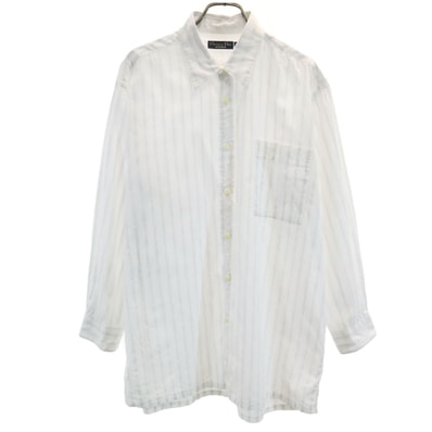 Christian Dior MONSIEUR クリスチャンディオール ムッシュ 90s オールド ストライプ柄 長袖 カッターシャツ ホワイト