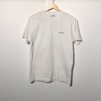 オフ ホワイト スクラッチ アロー スリム Tシャツ