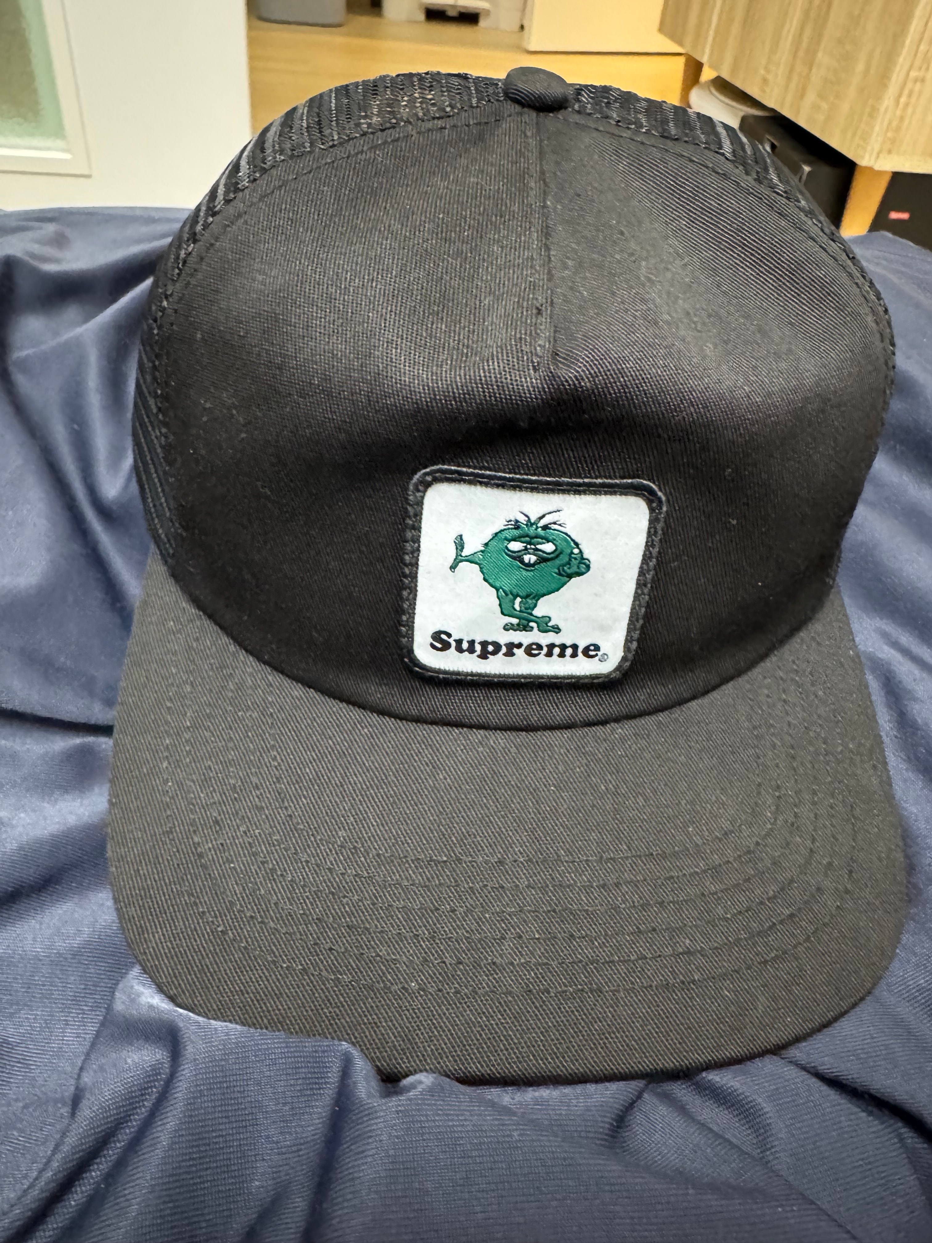 Supreme Lasered Denim Camp Cap 