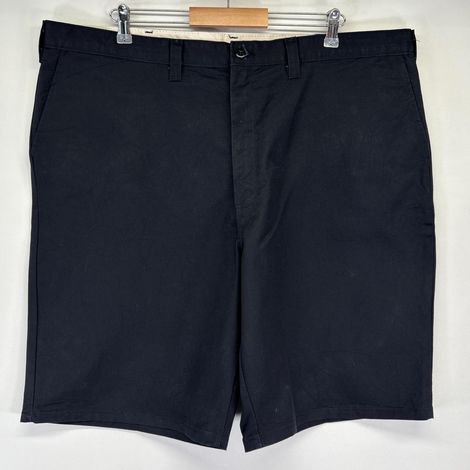 古着 ディッキーズ Dickies ショートパンツ ワーク 大きいサイズ ハーフ 半ズボン 短パン ワンポイントロゴ w44  ブラック メンズ