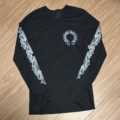 Chrome Hearts Horseshoe Thermal L/S T-Shirt "Black"