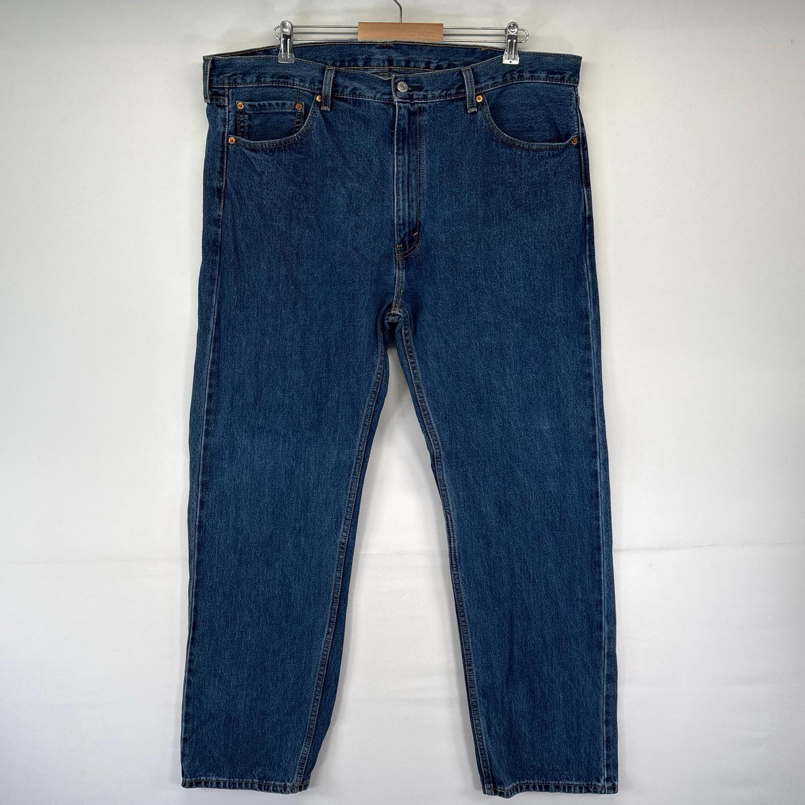古着 リーバイス Levi's デニム パンツ 5ポケット テーパード 大きいサイズ 505 42×32  ブルー系 メンズ