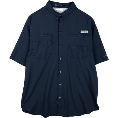 古着 コロンビア Columbia PFG OMNI-SHADE オムニシェイド 半袖 フィッシングシャツ メンズXL相当/eaa495259