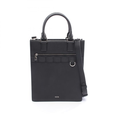 ディオール Dior サファリ ノースサウス トートバッグ バッグ レザー メンズ ブラック系 1ESSH187UMJ 【中古】