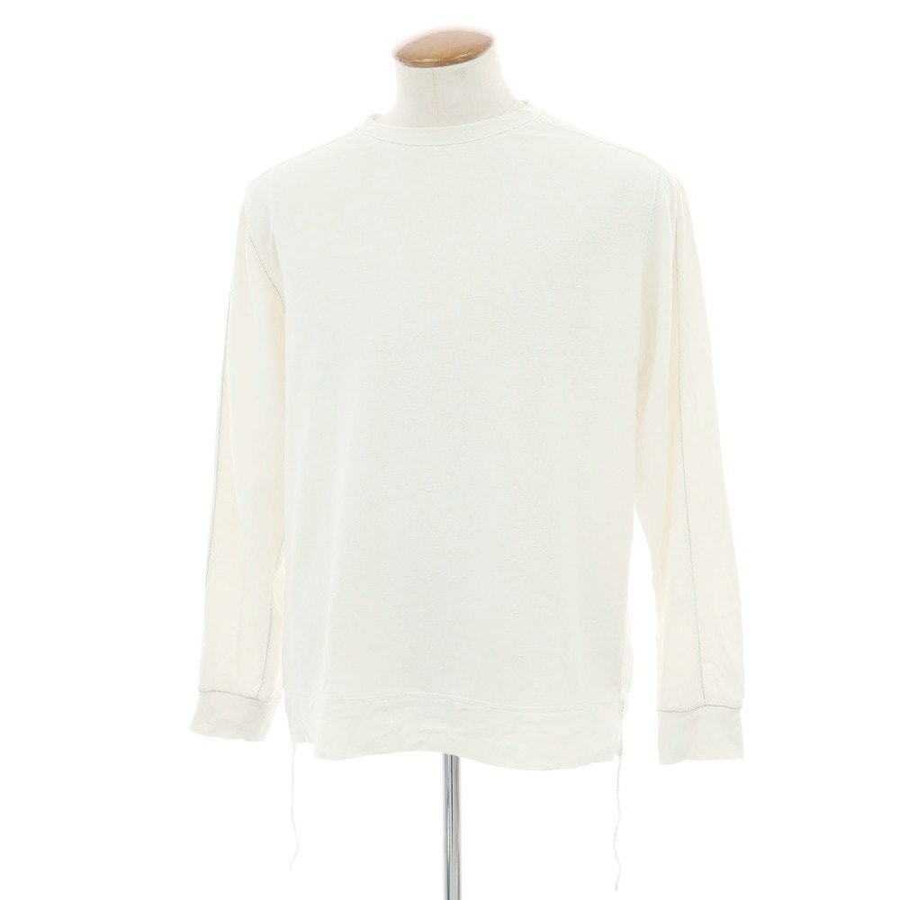 【中古】ビームスプラス BEAMS PLUS ヘンプコットン 長袖Tシャツ ホワイト【サイズM】【メンズ】