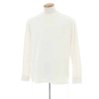 【中古】ビームスプラス BEAMS PLUS ヘンプコットン 長袖Tシャツ ホワイト【サイズM】【メンズ】
