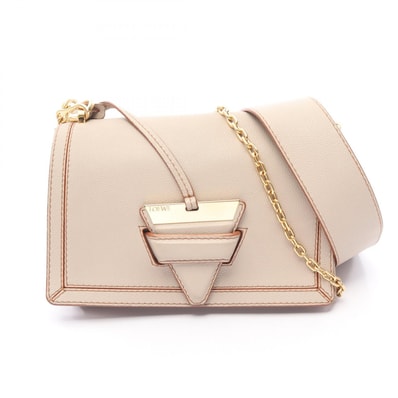 ロエベ LOEWE バルセロナ ソフト 2WAY ショルダーバッグ バッグ レザー レディース ベージュ系 【中古】