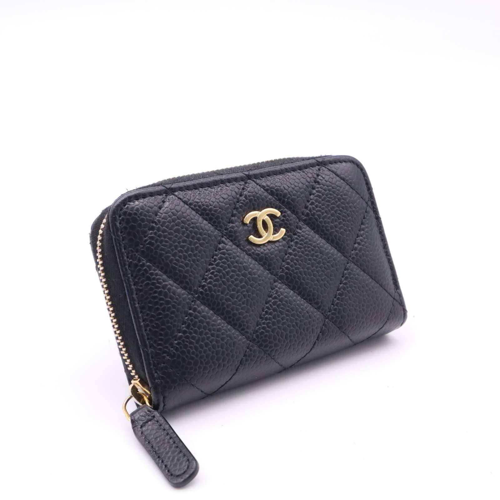 CHANEL シャネル マトラッセ コインケース AP0216 コインケース ブラック キャビアスキン レディース