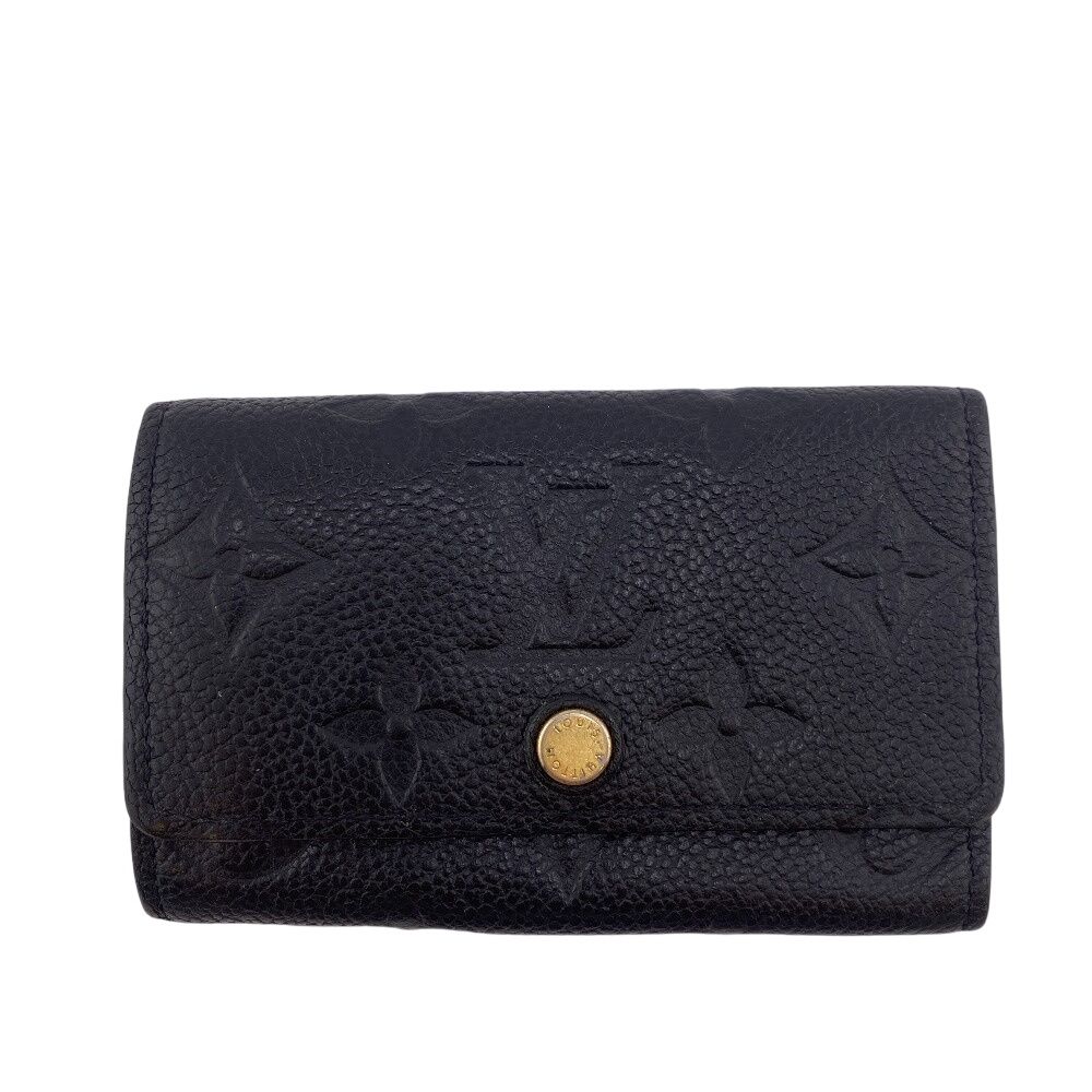 Louis Vuitton 6 Key Holder Monogram Empreinte Leather "Noir"