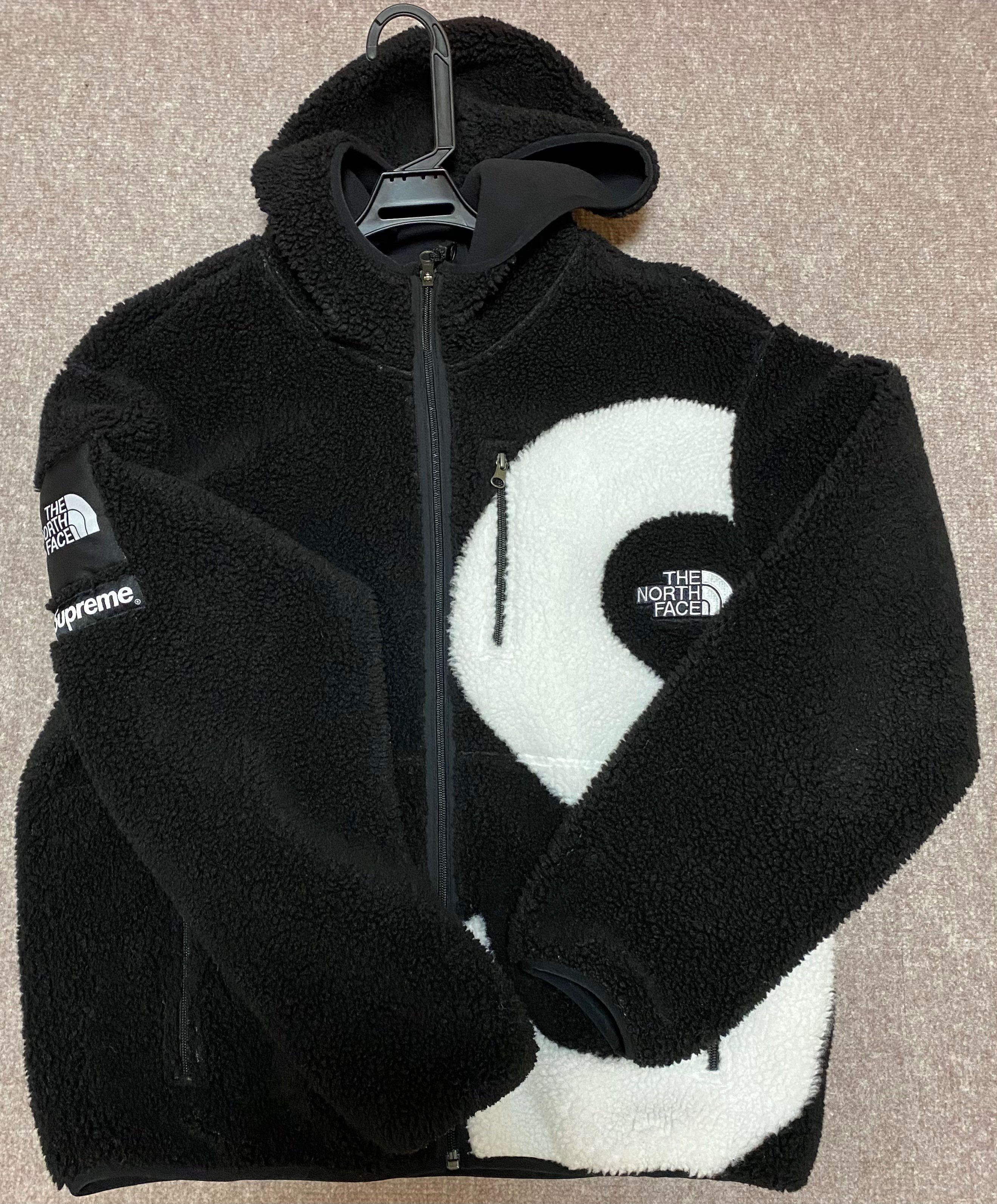 Supreme x The North Face S Logo Hooded Fleece Jacket "Black"