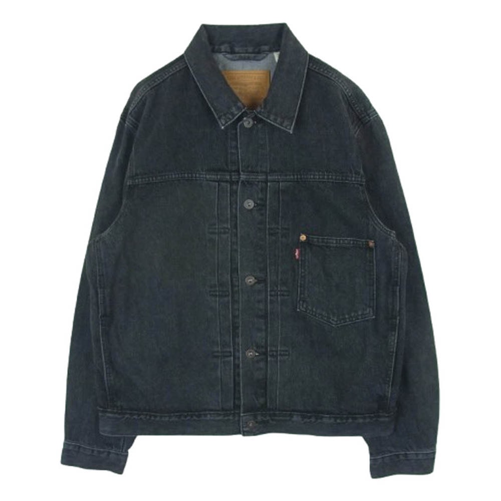 Levi's リーバイス PREMIUM プレミアム 30th TYPE 1st ファーストタイプ トラッカー ブラック デニム ジャケット グレー系 M【中古】