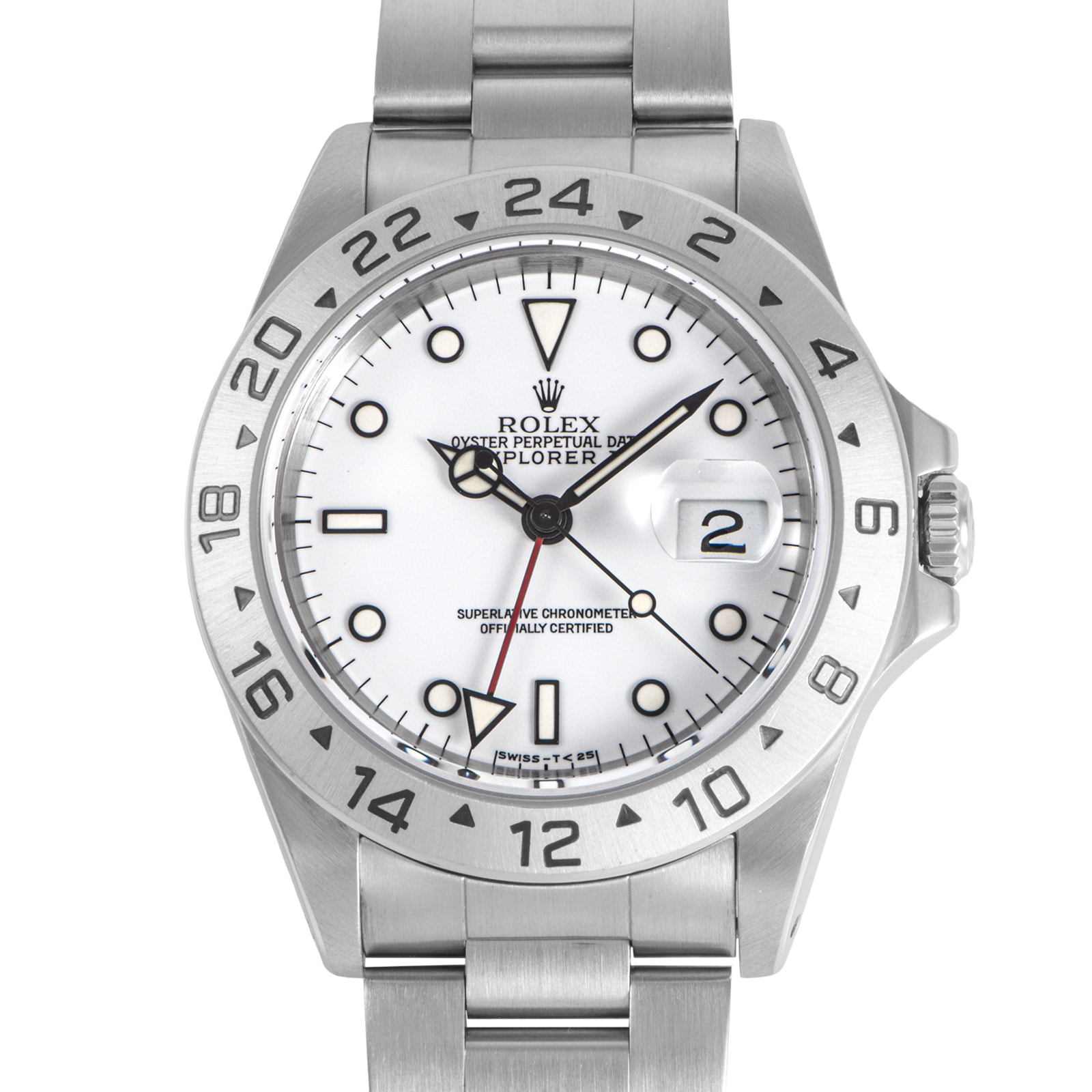ROLEX ロレックス エクスプローラー2 16570 W番 Tritium シングルバックル ステンレススチール【中古】