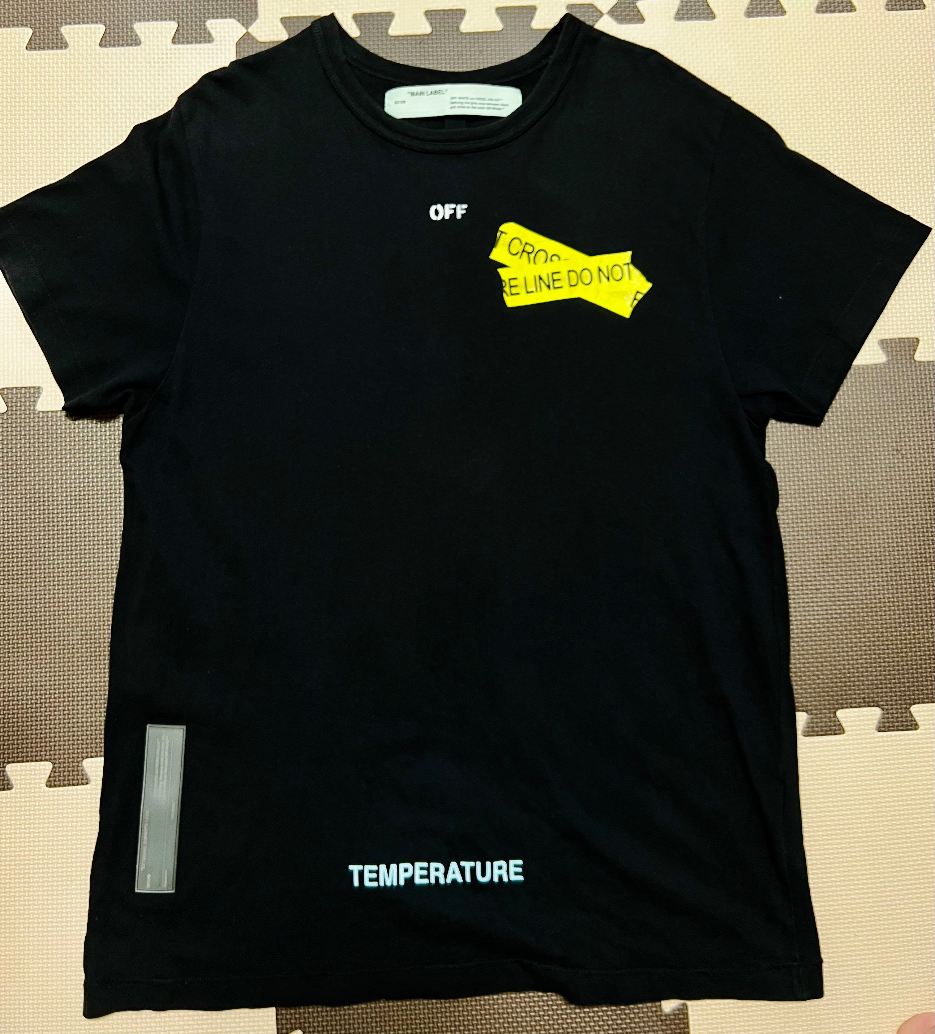 off-white ファイアーテープ シャツ 忙しかっ
