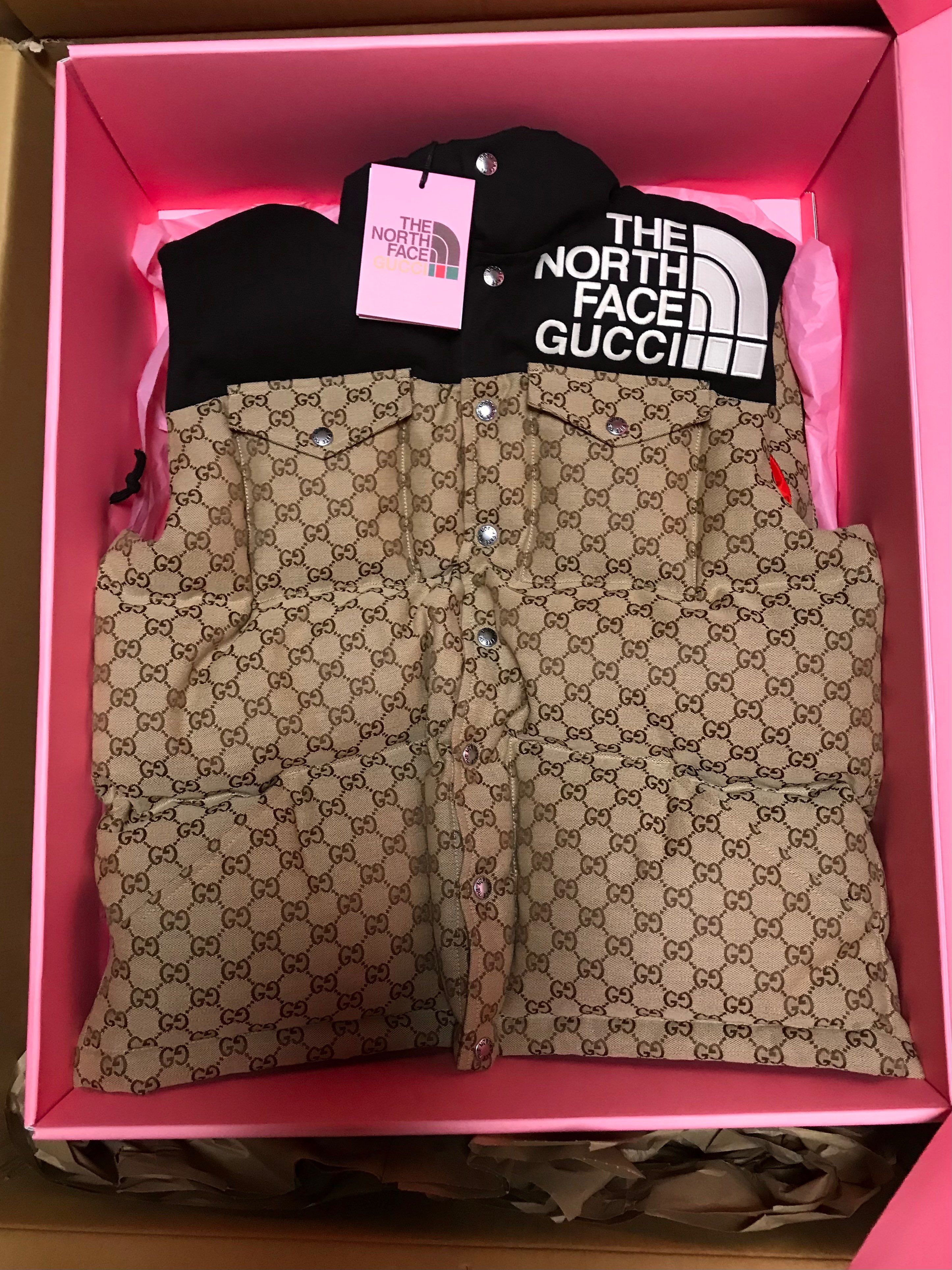 GUCCI × The North Face Padded Vest "Beige Ebony"
