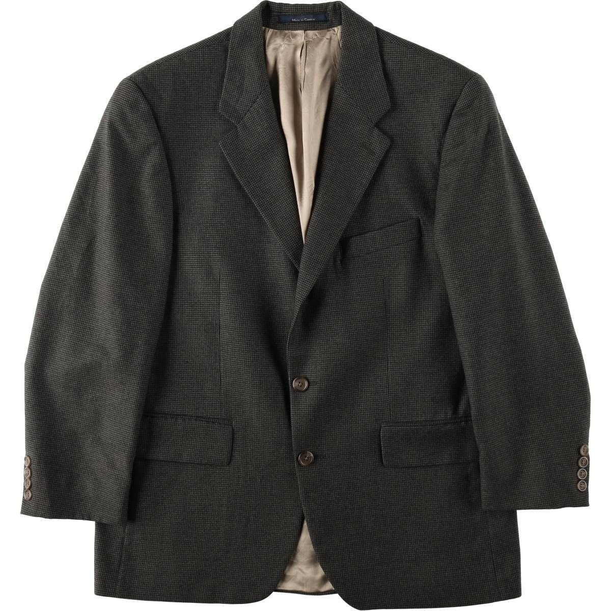 古着 ラルフローレン Ralph Lauren CHAPS チャップス 千鳥格子柄 ウールテーラードジャケット カナダ製 メンズM相当/eaa634753