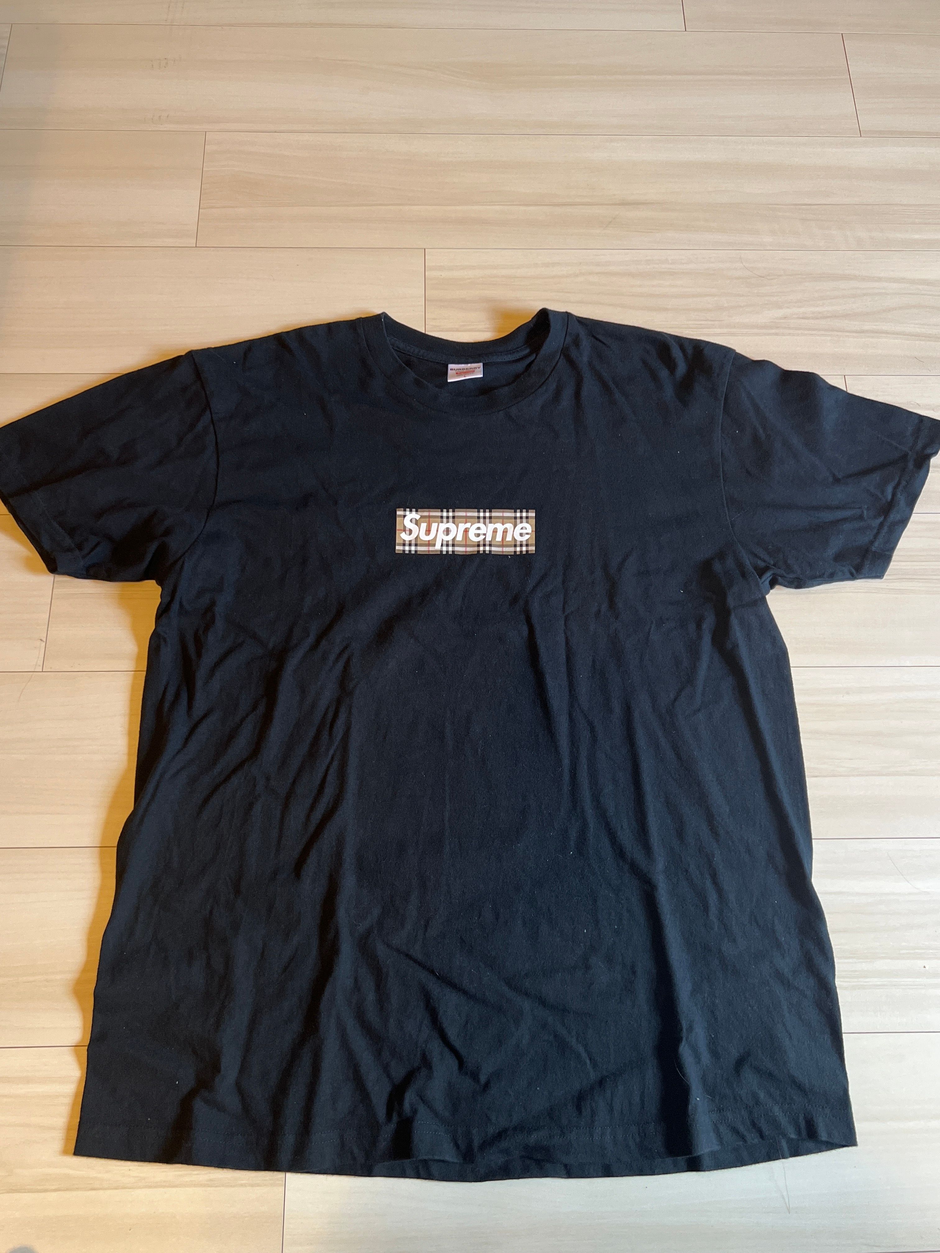 Supreme / Burberry Box Logo Tee "Black"