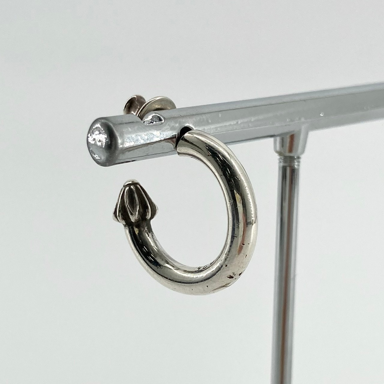 Chrome Hearts Hoop Plain Earrings "Silver"