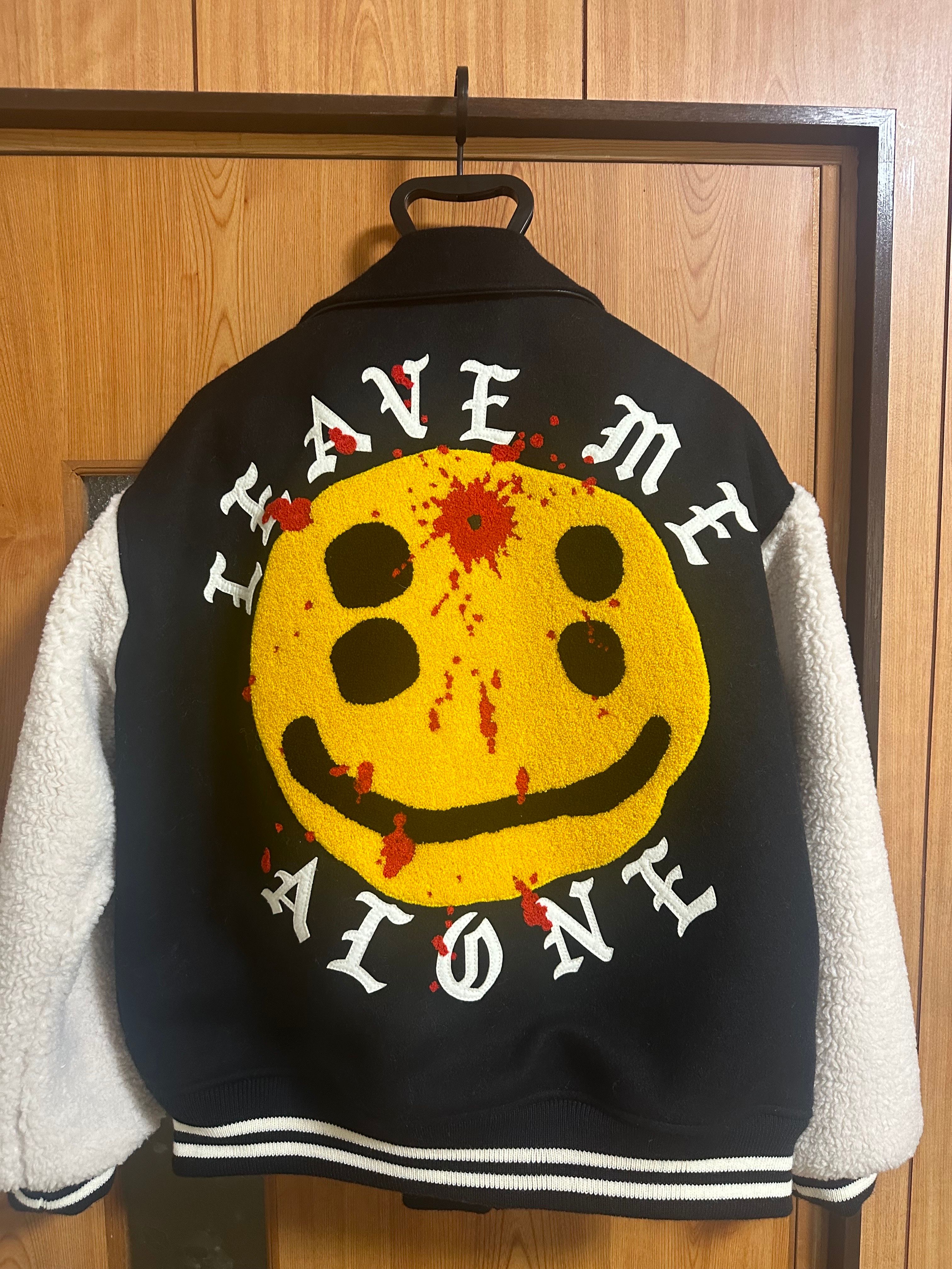 Saint Mxxxxxx x Cactus Plant Flea Market Leave Me Alone Varsity Jacket "Black"