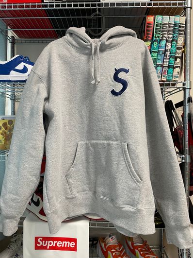 Supreme S Logo Hooded Sweatshirt "Heather Grey" (22FW)